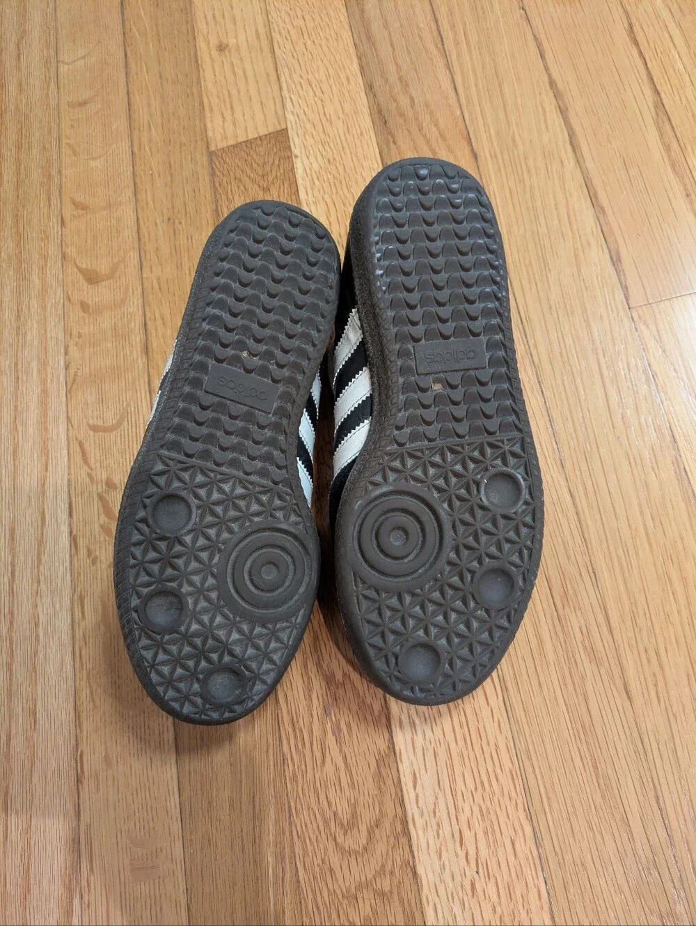 Vintage Black Addidas Samba, Men's 7
